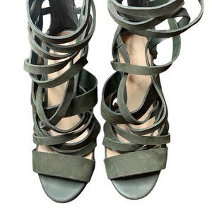 ALDO Army Green Heeled Sandal